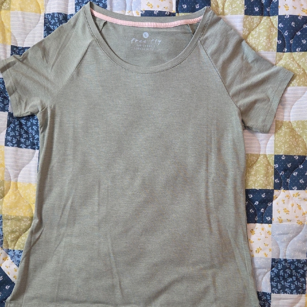 Free Fly Apparel Sage Green Short Sleeve Tee